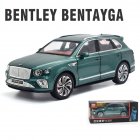 1:24 Alloy Car Model for Bentley Bentayga Simulation Pull Back Car Ornaments
