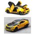1 24 Children Steering Alloy Car Mould Toy with Rubber Wheel for Decoration yellow
