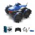 1 24 Four wheel Drive Amphibious Shark Head Stunt Car Gesture Sensing Drift Remote Control Car Model Toy grey 1 24
