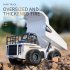 1 24 RC Alloy Engineering Vehicle 9 channel Simulation Excavator Dump Truck Model 667 alloy excavator