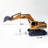 1 24 Simulate Alloy RC Excavator with Remote Control Electronic Engineering Truck Toy