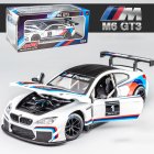 1:24 Simulation Alloy Car Model with Sound Light M6 Racing Car Model Ornaments