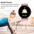 1 28 Inch Zl02 Smart Watch Heart Rate Blood Pressure Monitor Sport Running Watch Compatible for Android iOS Pink