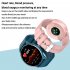 1 28 Inch Zl02 Smart Watch Heart Rate Blood Pressure Monitor Sport Running Watch Compatible for Android iOS Yellow