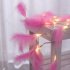 1 2M 10LEDs Feather String Light Night Light for Christmas Festivals Weddings Decoration pink feather 1 2 meters 10 lights