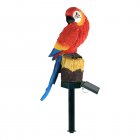 1.2V Outdoor Solar Lights IP65 Waterproof Parrot Shape Solar Ground Insert Landscape Light Resin Crafts red