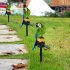 1 2V Outdoor Solar Lights IP65 Waterproof Parrot Shape Solar Ground Insert Landscape Light Resin Crafts green