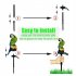 1 2V Outdoor Solar Lights IP65 Waterproof Parrot Shape Solar Ground Insert Landscape Light Resin Crafts green