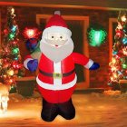 1.2m Christmas Inflatable Backpack Santa Ornaments with Led Lights