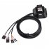 1 2m Desktop Computer Pc Power On off Reset Button Switch Cable Block Extender Black