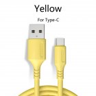 1 2m Micro USB Type C Android Fast Charging Magnet Liquid Charging Line for Samsung Huawei yellow type c