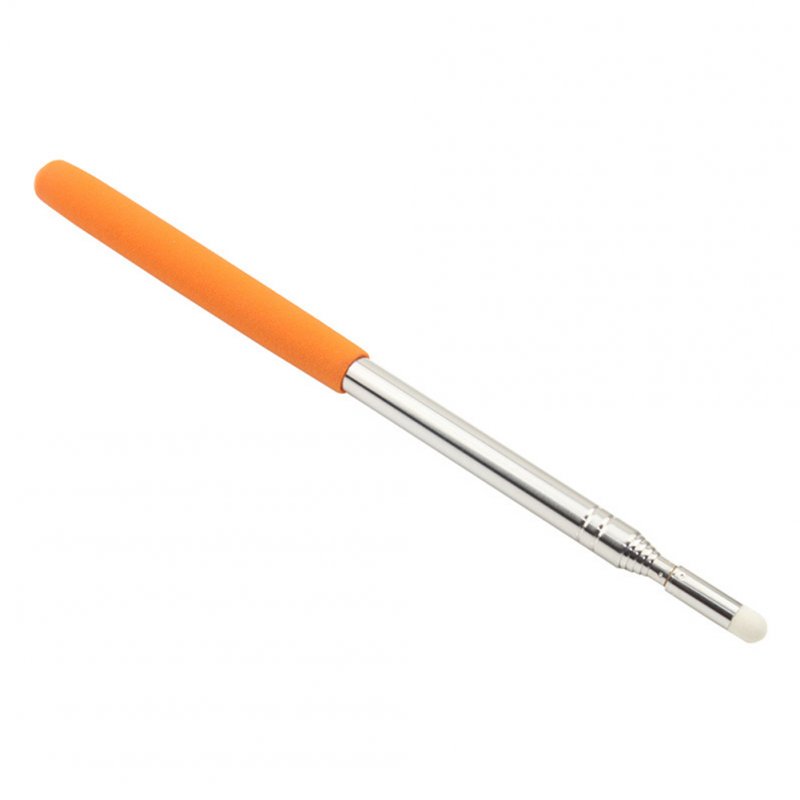 1.2m Stainless steel Electronics Whiteboard Pointer Pen Touch Screen Special-purpose Teacher Pointer Orange_1.2 meters