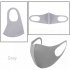 1 3 5 10pcs Face Mask Three Layer Washable Breathable Reusable Windproof Dustproof Sponge Mask Gray 1PC