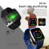 1 3 Inch Color Screen Exercise Heart Rate Blood Pressure Sleep Detection Call Alert Smart Bracelet Purple silicone strap
