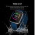 1 3 Inch Color Screen Exercise Heart Rate Blood Pressure Sleep Detection Call Alert Smart Bracelet Purple silicone strap