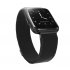 1 3 Inch Color Screen Exercise Heart Rate Blood Pressure Sleep Detection Call Alert Smart Bracelet Silver steel belt