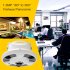 1 3 megapixel IP fisheye camera has a 360 degree wide angle lens  mobile phone support for remote viewing as well as night vision  IR cut and motion detection 