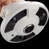 1 3 megapixel IP fisheye camera has a 360 degree wide angle lens  mobile phone support for remote viewing as well as night vision  IR cut and motion detection 