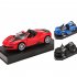 1 32 Alloy Diecast Car Model Ornaments Simulation Pull back Car With Light Sound Openable Door Birthday Christmas Gifts For Boys Girls red