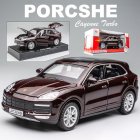 1:32 Alloy Off-road Vehicle Model Simulation Kids Pull Back Car Toys Dark Brown