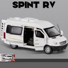 1:32 Alloy Pull Back Rv Car Ornaments with Sound Light Simulation Car Model