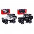 1 32 Alloy Pull back Police Car Diecast Off road Vehicle With Sound Light Openable Door Christmas Birthday Gifts For Boys Girls VB32338 black