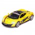1 32 Alloy Simulate Racing Car Model Toy with Light Sound Function for McLaren P1  Box Packing  yellow