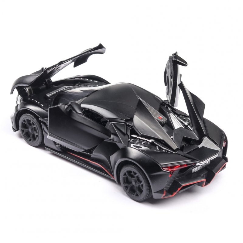 1:32 Alloy Sports Car Model Toy for Children Christmas Gift Decoration Black