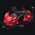 1 32 Alloy Sports Car Model Toy for Children Christmas Gift Decoration red