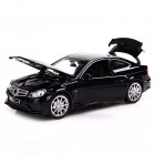 1/32 C63 Alloy Pull-back Car With Base Simulation Diecast Vehicle With Sound Light Effect Openable Door