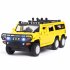 1 32 Car Model for Hummer H2 Off road High Simulation Alloy Car Model Sound And Light Pull Back Door Boy Car Toy For Children Gifts black