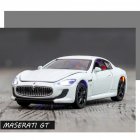 1 32 Children Toy Car Simulation Alloy Body with Light Sound Kids Sports Car Model white