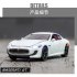 1 32 Children Toy Car Simulation Alloy Body with Light Sound Kids Sports Car Model white