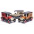 1 32 Classic Ford Retro Vintage Cars Alloy Car Model with Sound Light Convertible Car Toy  T class classic car white