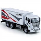 1:32 Container Truck Model Ornaments Simulation Alloy Pull Back Car