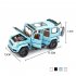 1 32 G800 Alloy Car Model Ornaments 3 speed Switch Simulation Car Model Children Toys White