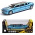 1 32 Lengthened with Sound and Light Alloy Pull Back Simulation Car for Ornaments Souvenir blue