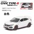 1 32 Pull Back Alloy Car Modeling Door Open Light Sound Toy for Civic TYPE Collection  white