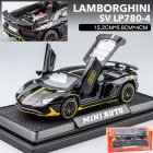 1 32 Pull Back Car Model with Sound Light Compatible for Lambo Lp770 780 Alloy Car Model Ornament Black