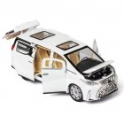 1 32 Pull Back Vehicles Alloy Model Cars Toy With Sound Light Function For Kids white