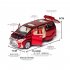 1 32 Pull Back Vehicles Alloy Model Cars Toy With Sound Light Function For Kids red