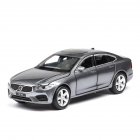 1:32 Simulate Alloy Car Model 6 Doors Open Light Sound Design Toy for Volvo s90 Collection Random Color(Box Packing)