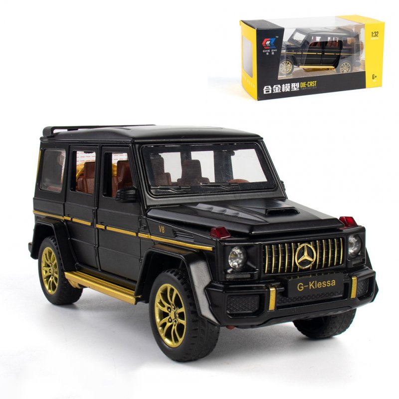 1:32 Simulation Alloy Car Model Light Sound Effect Doors Open Pull Back Auto Toy Gift Collection matte black