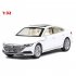 1 32 Simulation Car Model Light Sound Doors Open Alloy Pull Back Auto Toy Gift Collection yellow