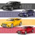 1 32 Simulation Racing Car Model Light Sound Effect Doors Open Alloy Pull Back Auto Toy Gift Collection black