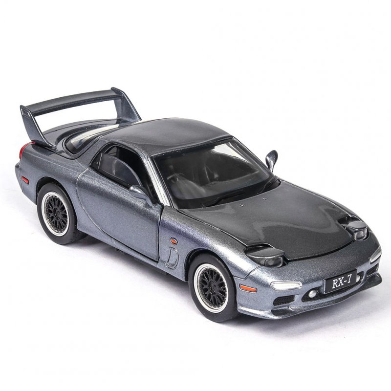 1:32 Simulation Sports Car Children's Racing Vehicle Toy with Sound Light Effect Delicate Christmas Gift gray