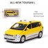 1 32 Simulation Taxi Model Children Car Toy Diecast Metal Pull Back Vehicle with Sound Light Effect For Gift Collection