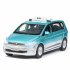 1 32 Simulation Taxi Model Children Car Toy Diecast Metal Pull Back Vehicle with Sound Light Effect For Gift Collection