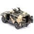 1 32 Tiger Explosion Proof Armored Alloy Car Model Toy with Acousto Optic Opening yellow