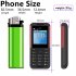 1 33 inch BM5310 Mini Mobile Phone MTK6261 32Mb RAM 32Mb ROM 3 Sim Cards Small Cell Phone Yellow